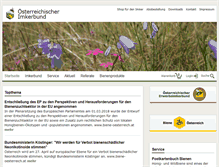 Tablet Screenshot of imkerbund.at